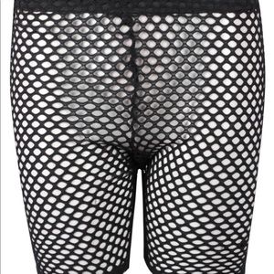 Fishnet cover up shorts